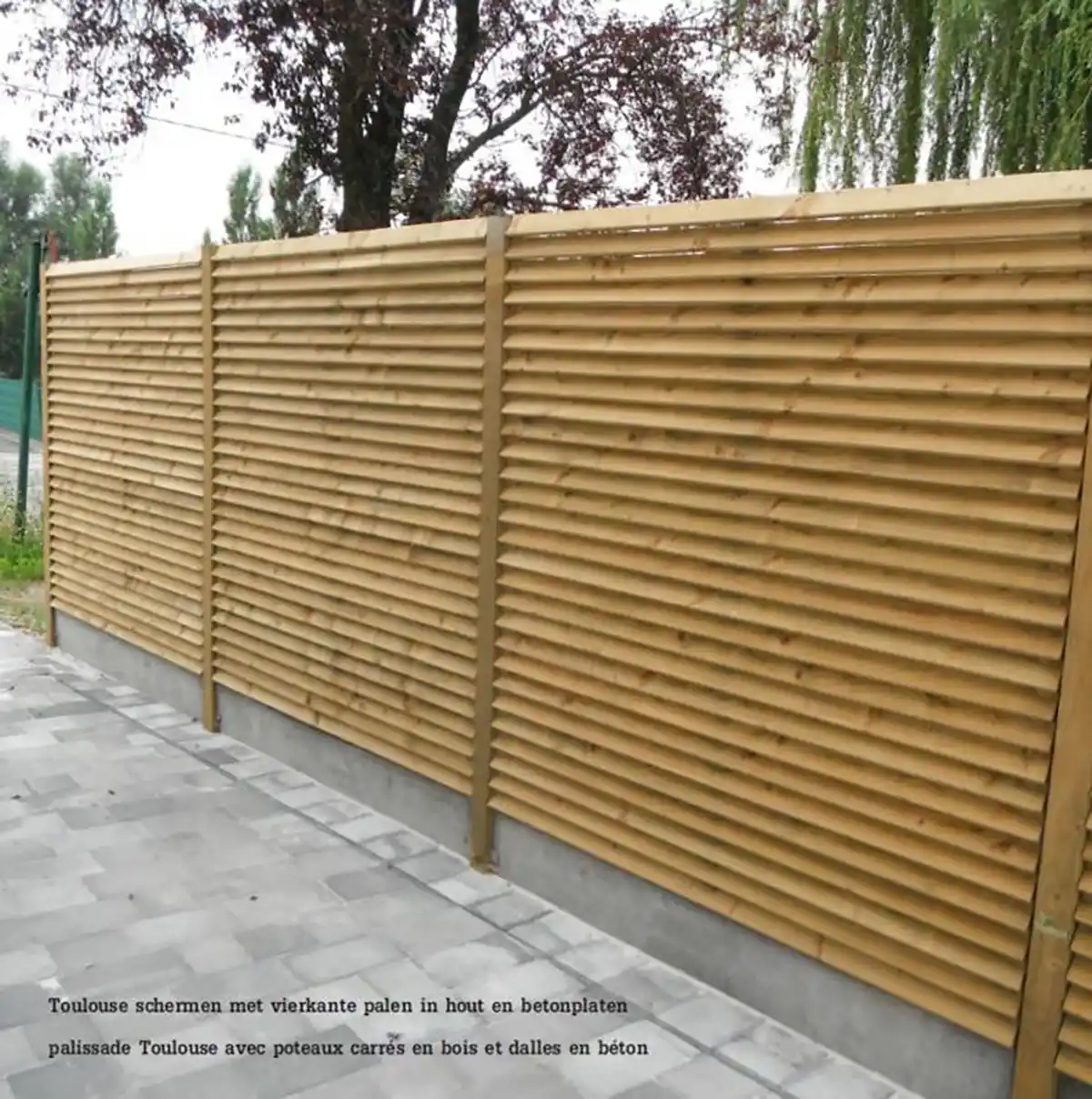 Panneau Toulouse poteau bois Majois