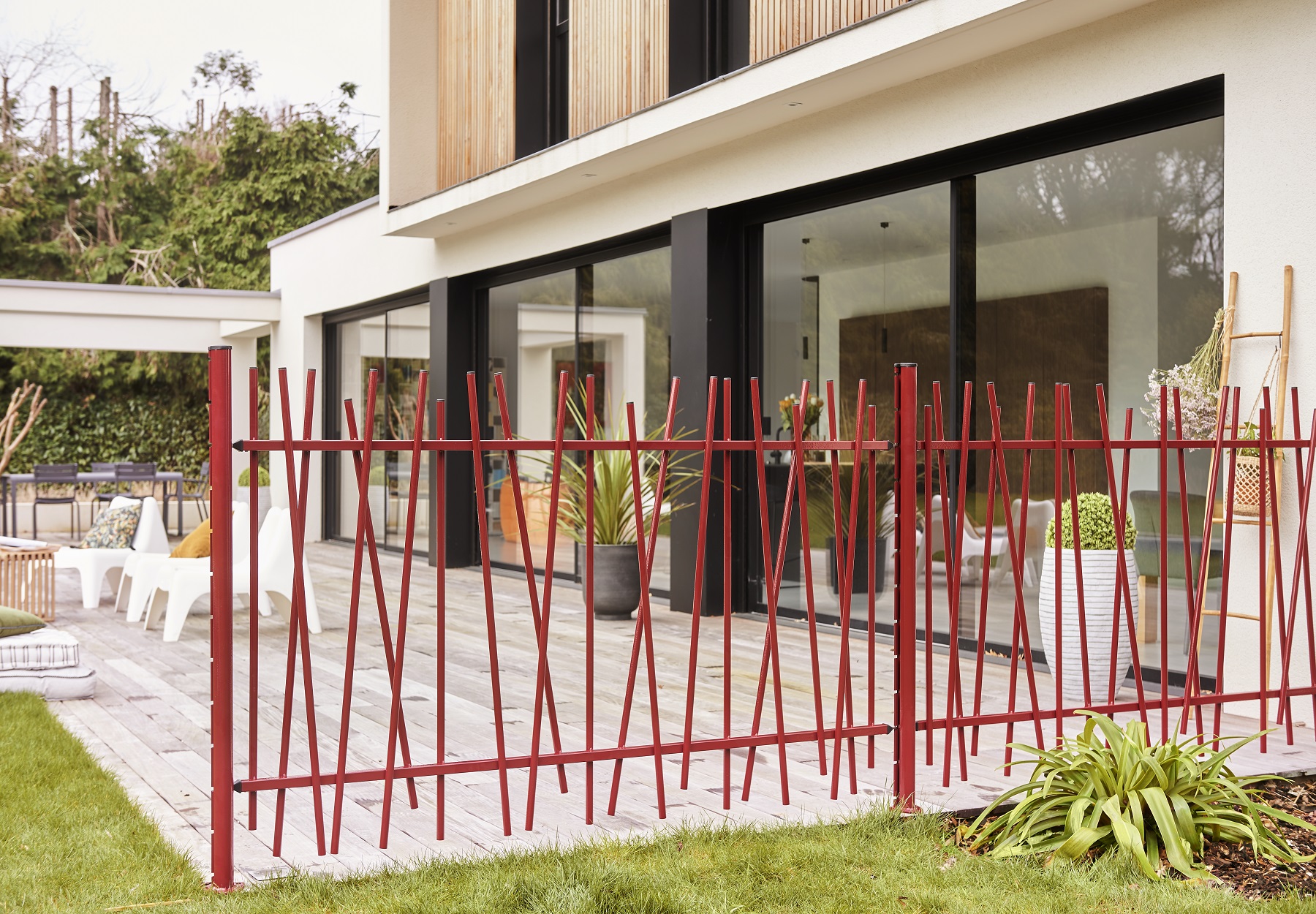 Barreaudage rouge Majois
